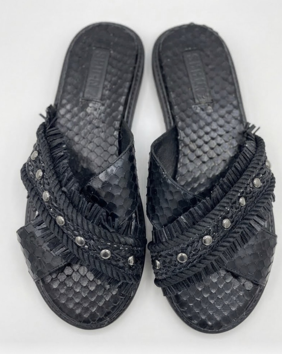 Sandalias Pitón 100% cuero SCHUTZ (37) NUEVO 3