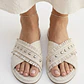Sandalias Pitón 100% Cuero Marfil SCHUTZ (37) NUEVO - Miniatura 1