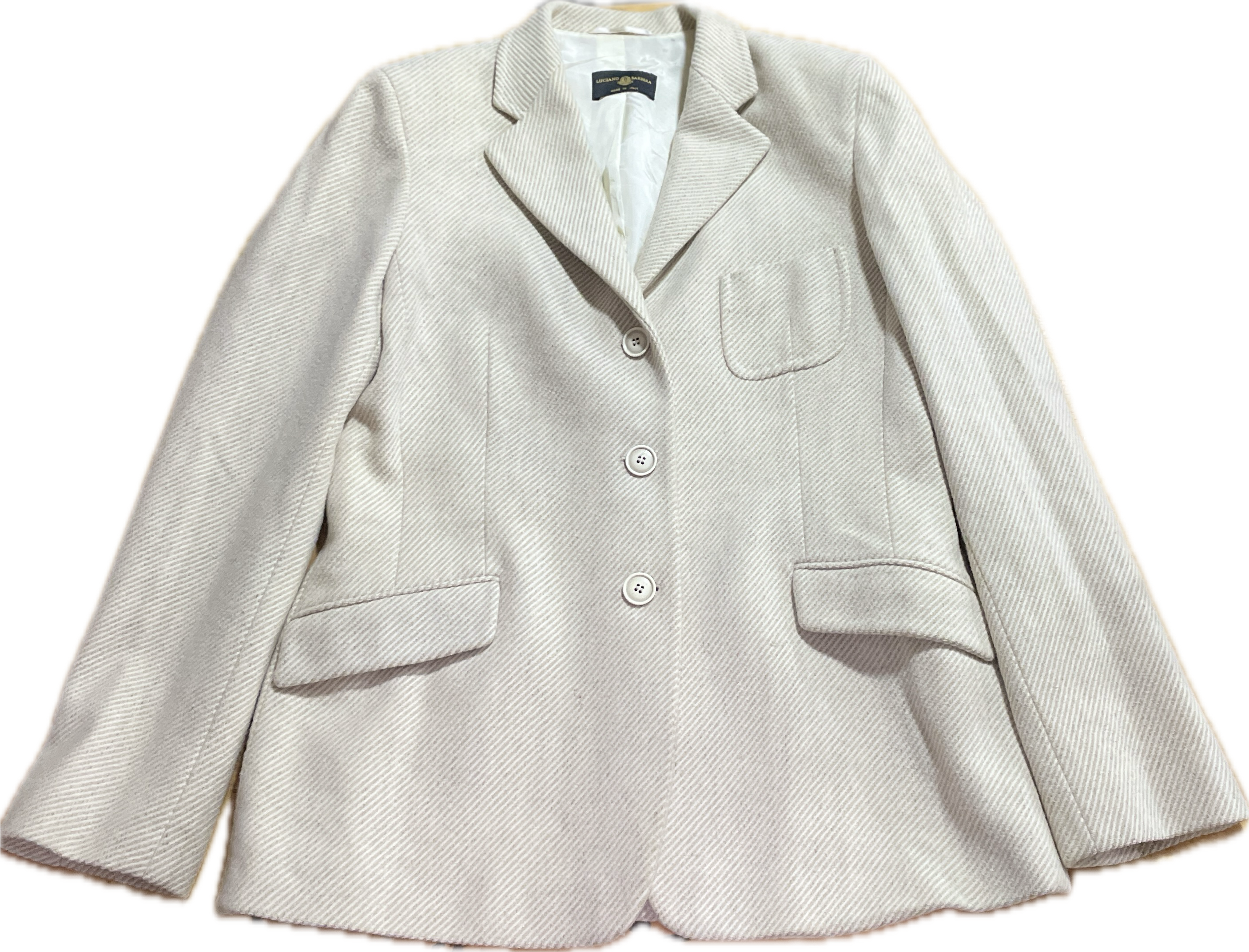 Blazer Tweed 100% Lana Italiana LUCIANO BARBERA PARA UNGER (M) COMO NUEVO 2