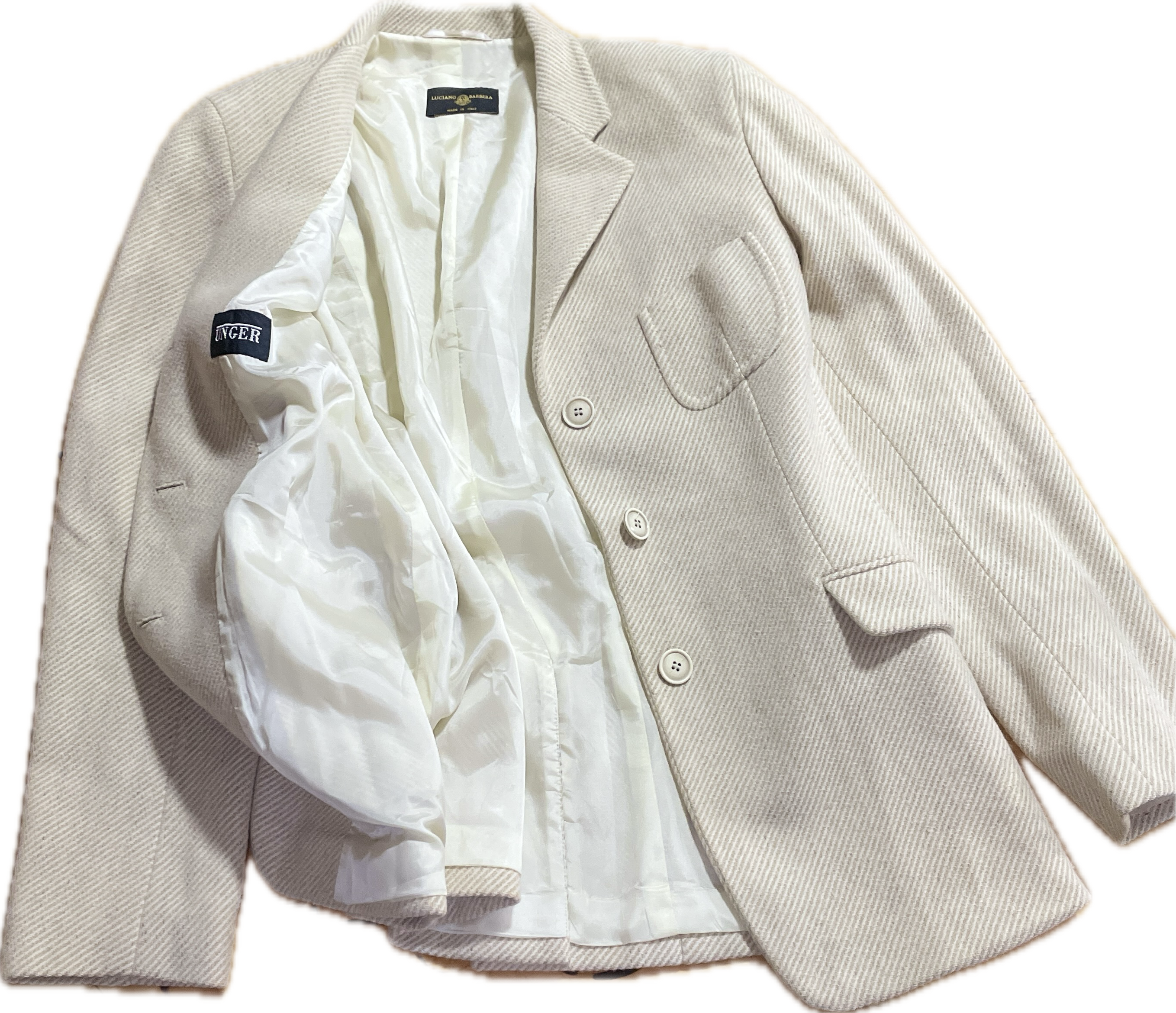 Blazer Tweed 100% Lana Italiana LUCIANO BARBERA PARA UNGER (M) COMO NUEVO 7