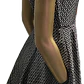 Vestido Coctail Flare Estructurado Jaquard BB DAKOTA (XS) COMO NUEVO - Miniatura 2