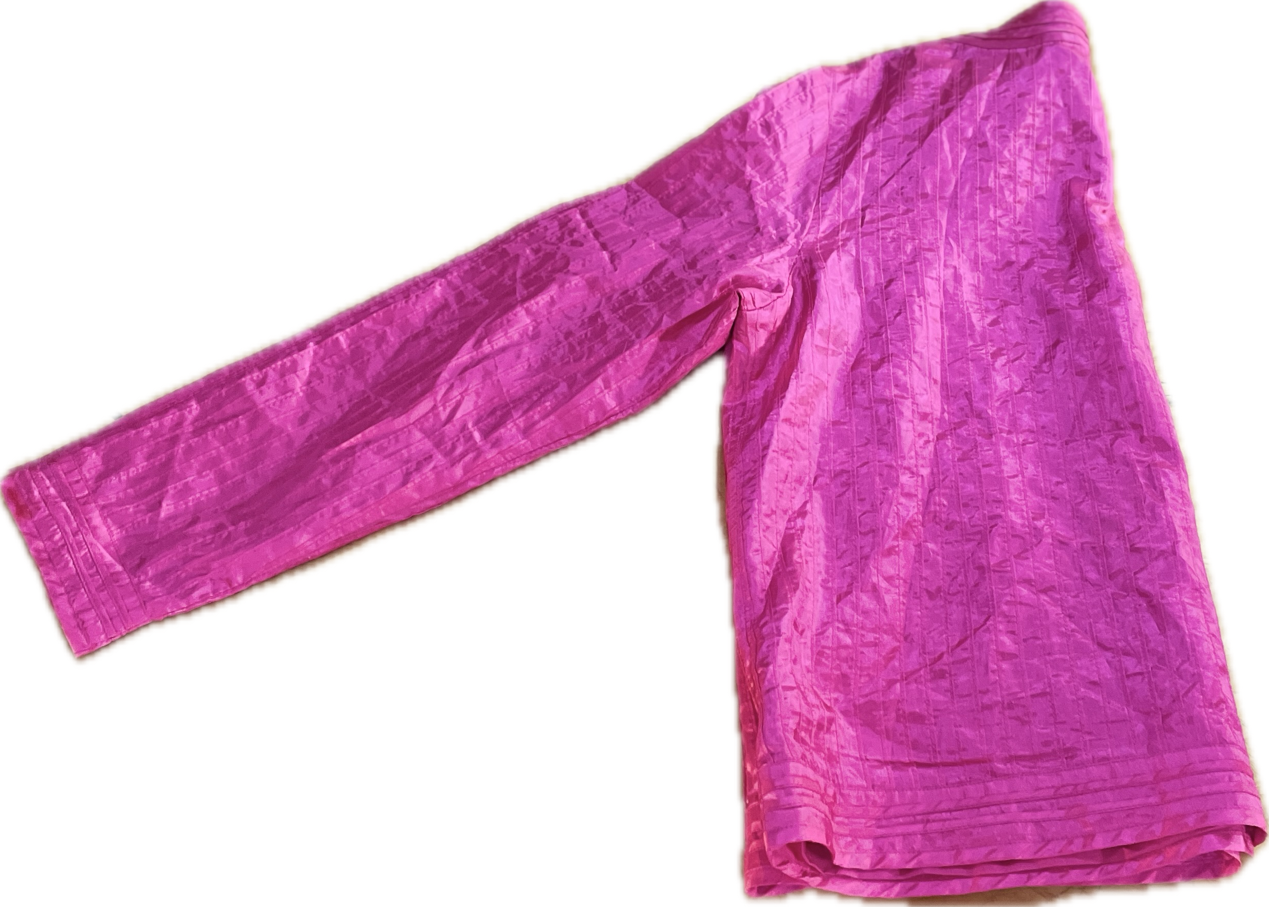 Blazer Sedoso Ranurado Pink Mandarin Pintuck CHICO'S (L) COMO NUEVO 4