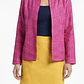 Blazer Sedoso Ranurado Pink Mandarin Pintuck CHICO'S (L) COMO NUEVO - thumbnail 1