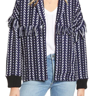  Chaqueta Bomber Tejido Tweed CUPCAKES & CASHMERE (S-M) NUEVO