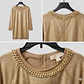 ​Vestido Midi Destellos Dorados MICHAEL KORS (XL)  - Miniatura 2