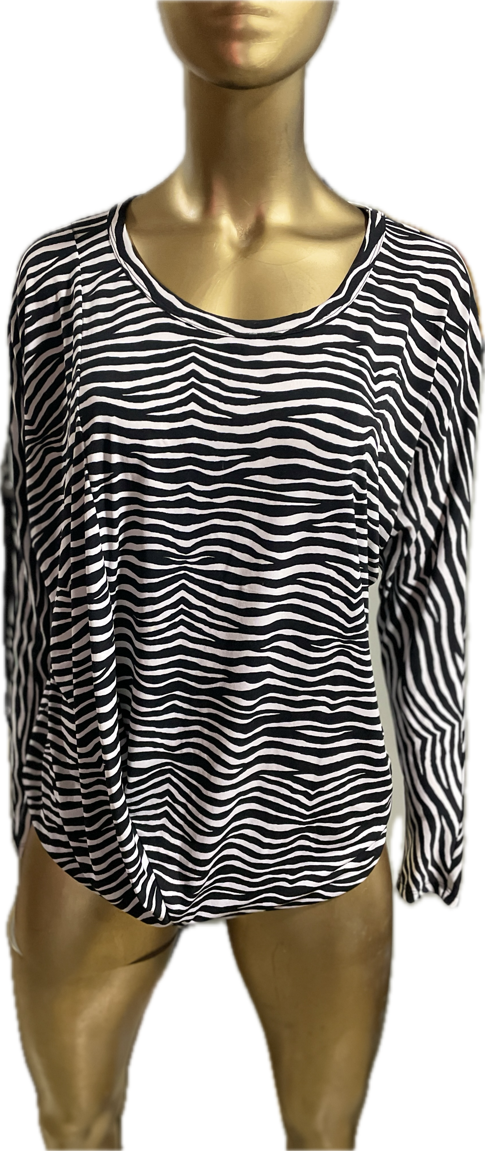 Top Zebra Print Drapeado Stretch MICHAEL KORS (M) 2