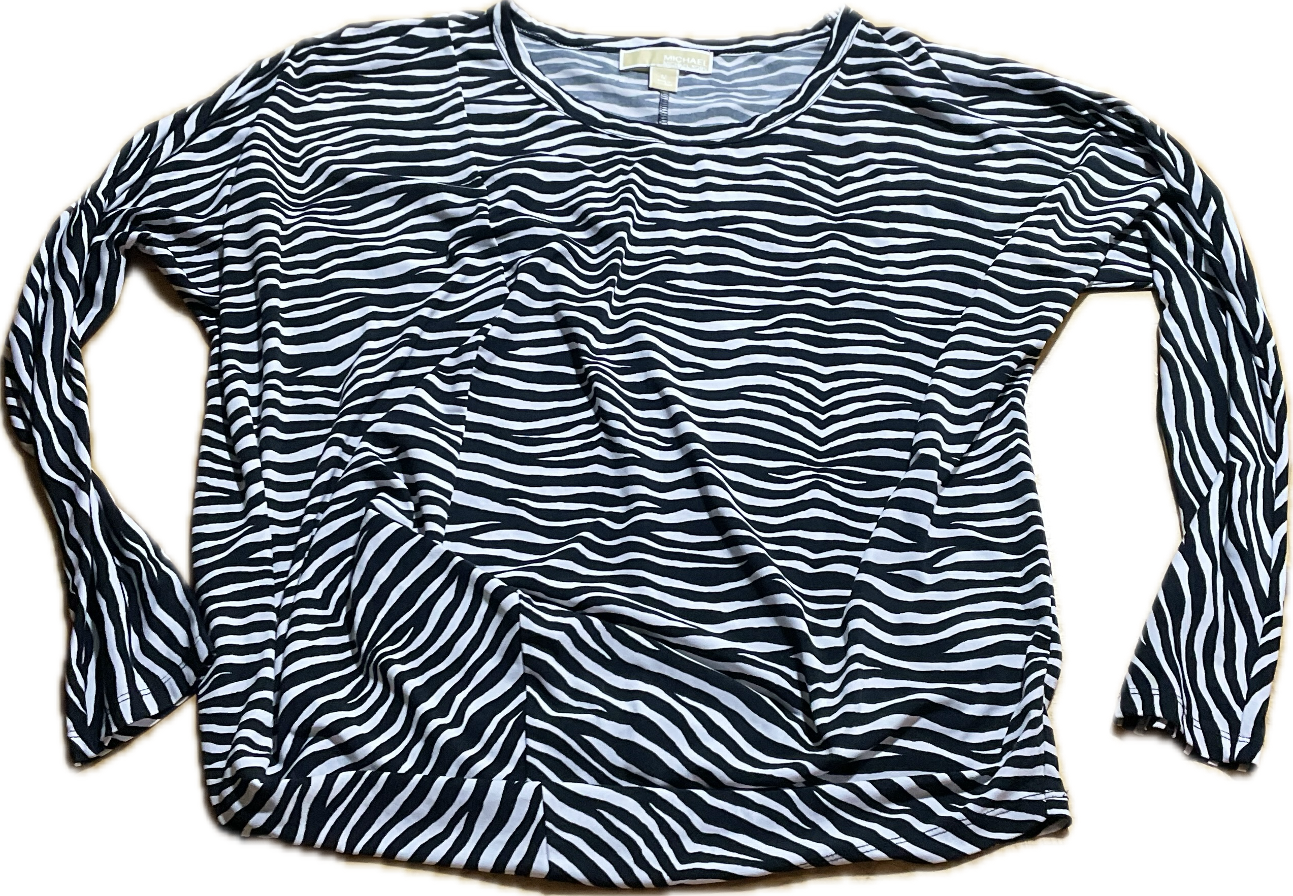 Top Zebra Print Drapeado Stretch MICHAEL KORS (M) 3