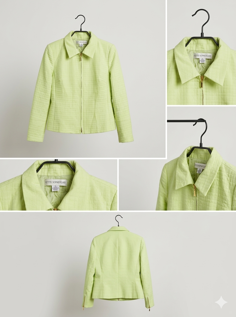 Chaqueta Quilted Herrajes Dorados PETITE SOPHISTICATE (S-M) 2