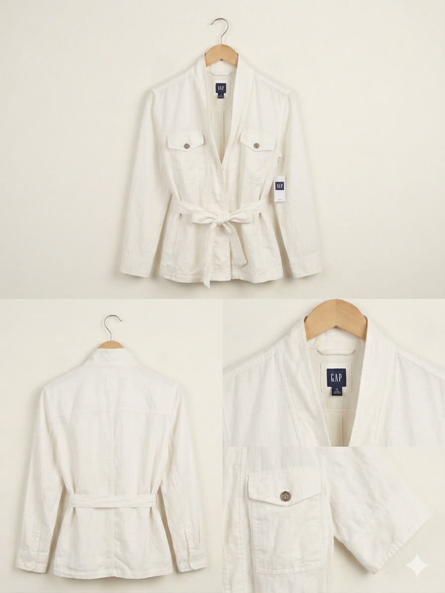 Chaqueta Safari Bolsillos Utilitario GAP NUEVO CON ETIQUETAS  (M) 3