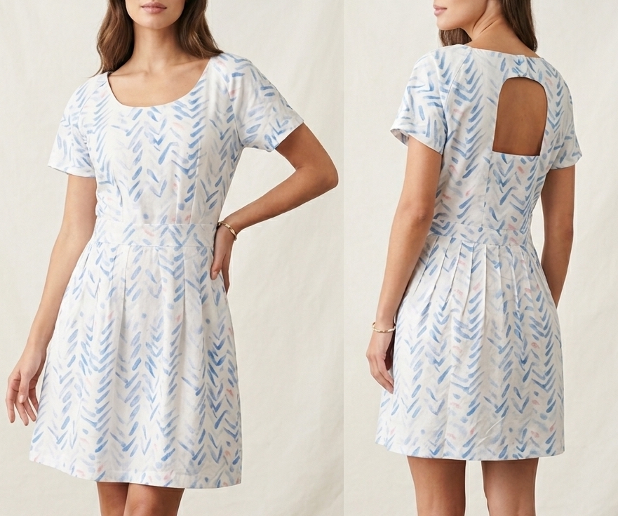 Vestido Estampado REISS (M)  1