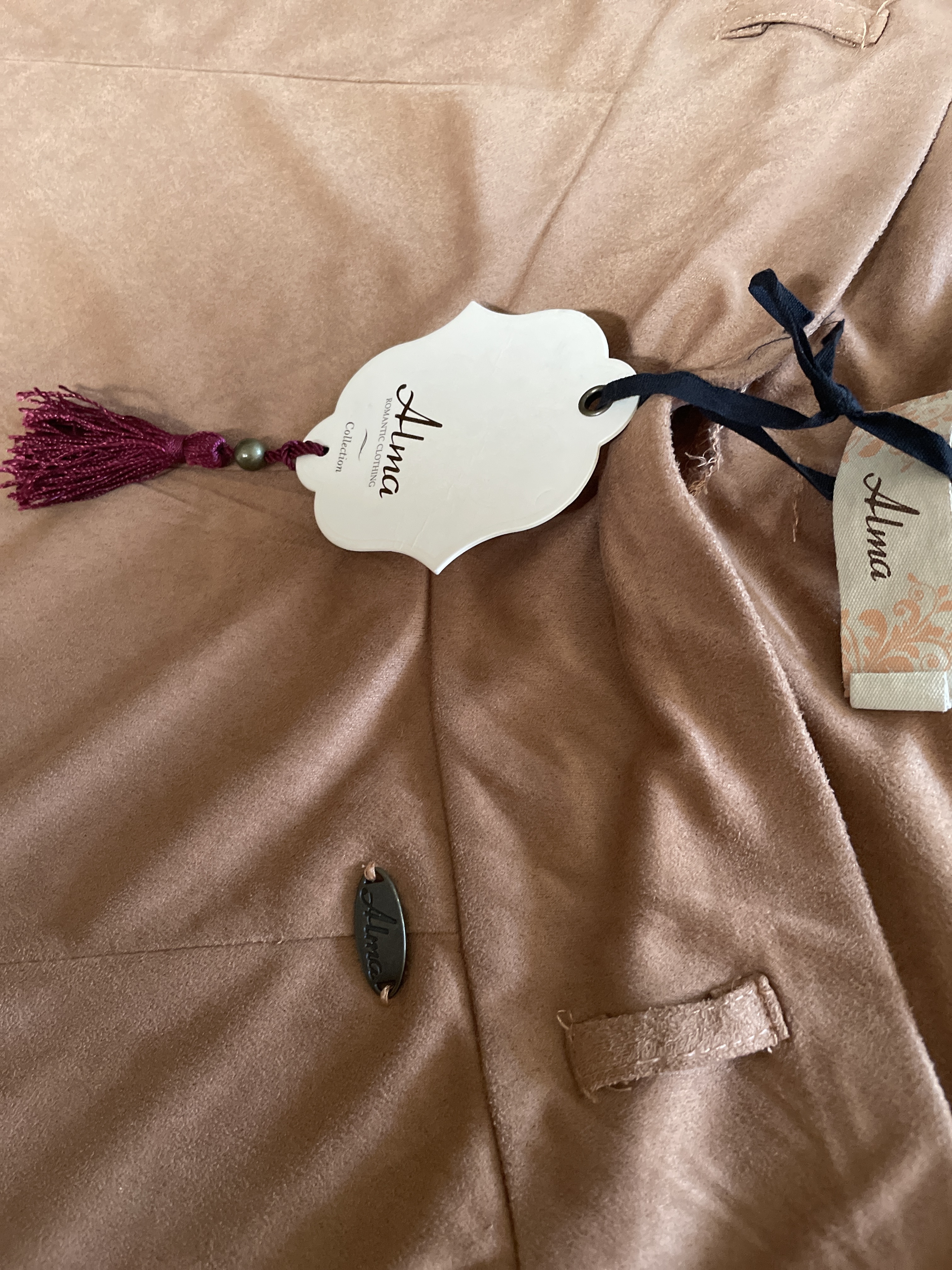 Pantalón Palazzo Suede ALMA (M) NUEVO CON ETIQUETAS 2