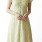 Vestido Tea Dress Floral Chifón Brillos DKNY (XXS) NUEVO CON ETIQUETAS - thumbnail 1