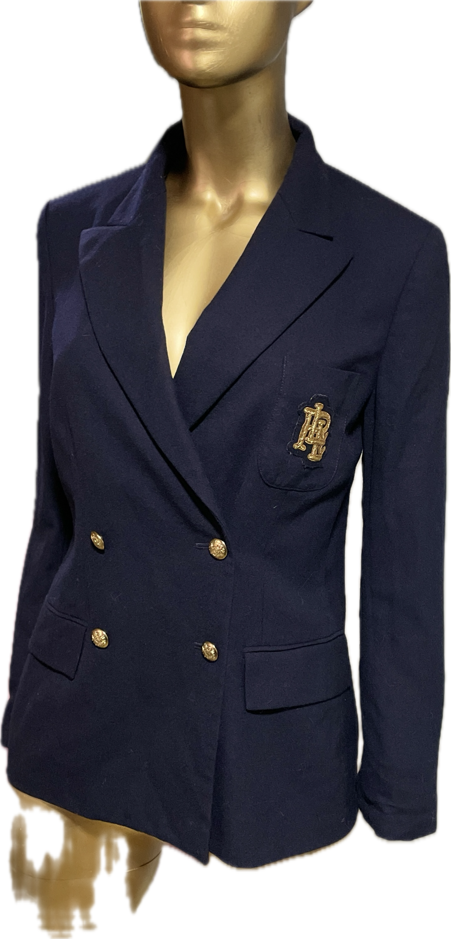 Blazer Double Breasted Insignia Clásico 100% Lana RALPH LAUREN (M)   2
