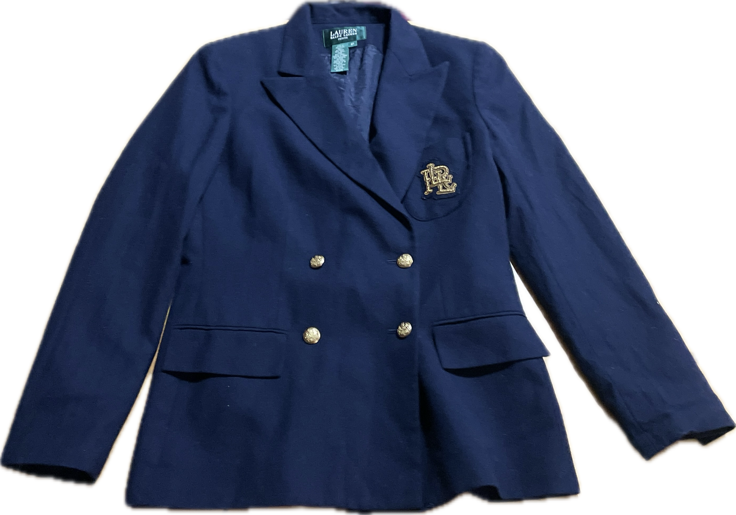 Blazer Double Breasted Insignia Clásico 100% Lana RALPH LAUREN (M)   4