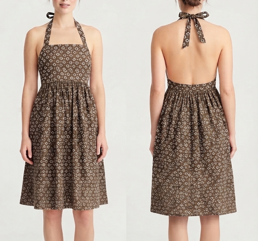 Vestido Halter J. CREW (M) NUEVO CON ETIQUETAS 3