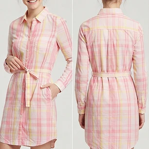 Vestido Camisero Cuadrillé TOMMY HILFIGER (S) SHOWROOM