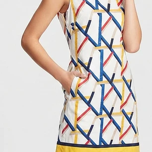 Vestido Geométrico  100% Algodon  Sweet Miss (L) SHOWROOM 