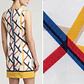 Vestido Shift Geométrico Multicolor Sweet Miss (S) SHOWROOM - thumbnail 2