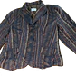 Blazer Metalizado Crinkle Diseño Botones Vintage ALBA MODA (M) - Miniatura 6