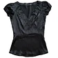 Top Escote V Wrap Satidado Manga Globo IMMAGINA (S)  - Miniatura 2