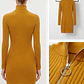 Vestido de Punto Mostaza TOPSHOP (S) NUEVO CON ETIQUETAS - Miniatura 2