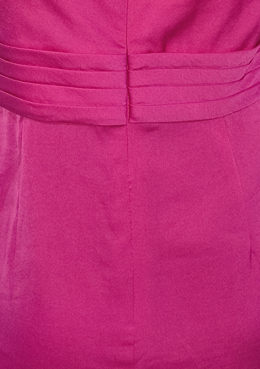 Vestido Satén Rosa Fucsia  BCBGMAXAZRIA (M) SHOWROOM 4