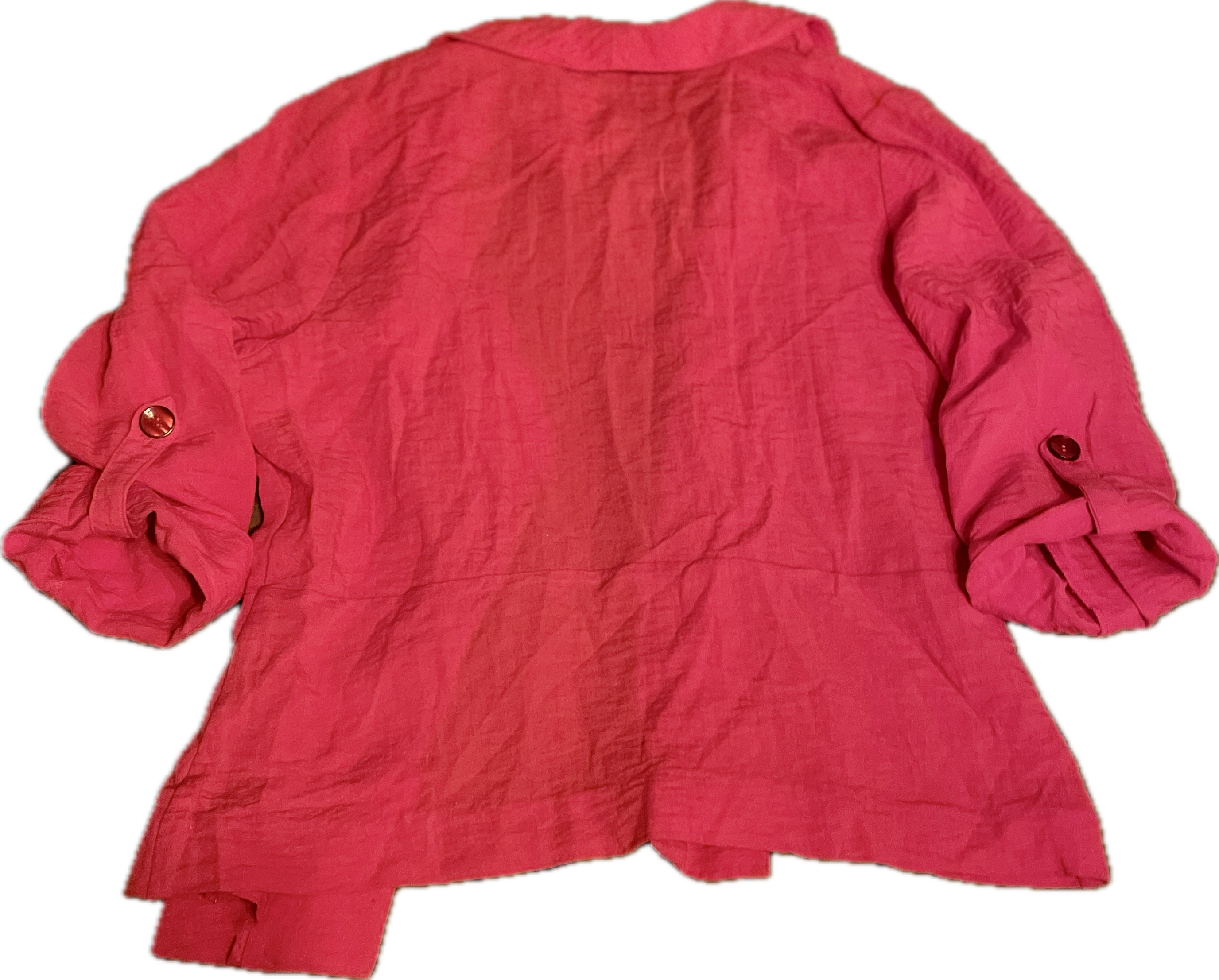 Blazer Manga Roll Up Crepe Rebecca Jacket Pink NONI B (XL) NUEVO CON ETIQUETAS 3