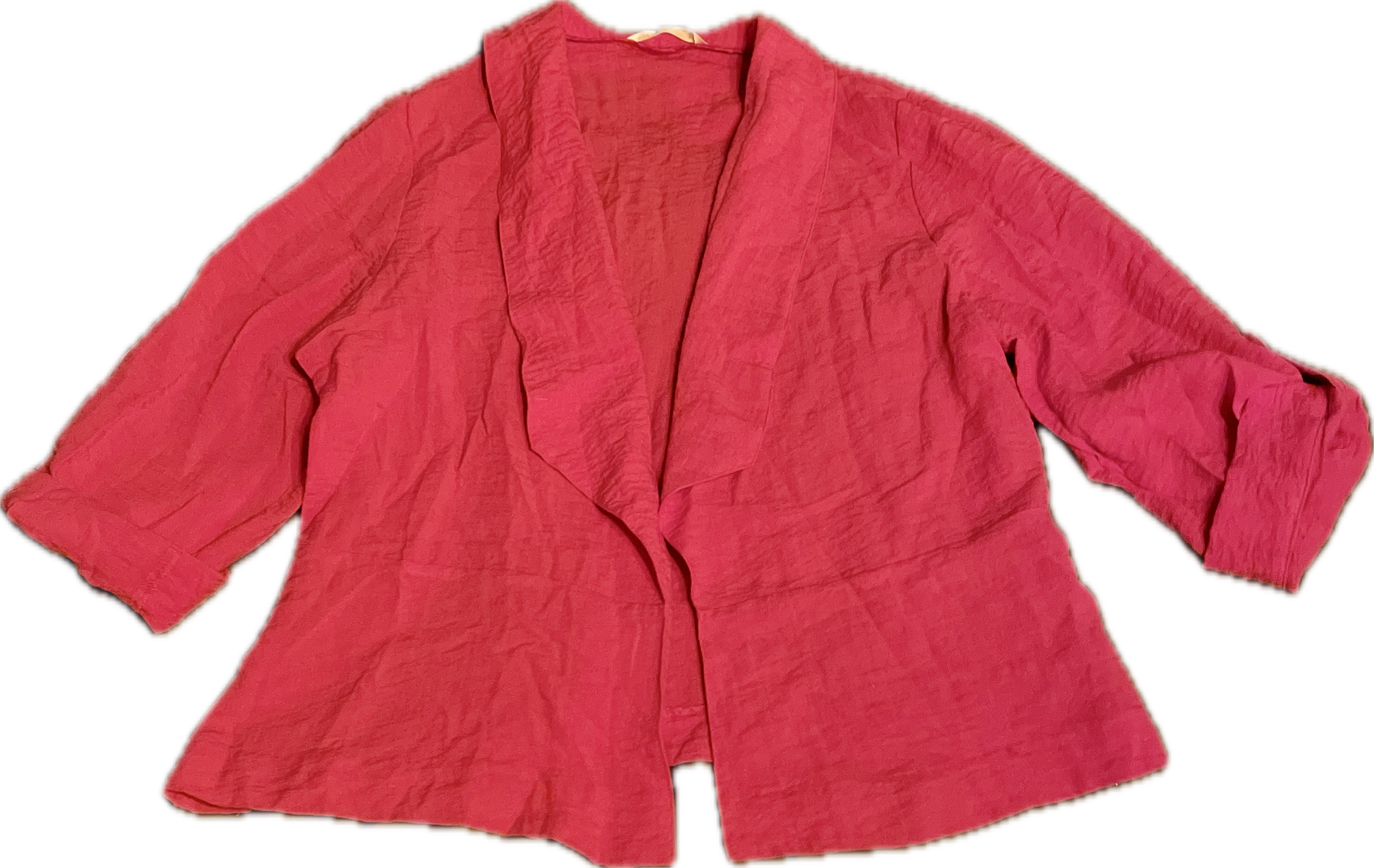 Blazer Manga Roll Up Crepe Rebecca Jacket Pink NONI B (XL) NUEVO CON ETIQUETAS 4