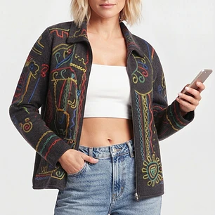 Chaqueta Cardigan Bordados  CHICO'S (XL) SHOWROOM