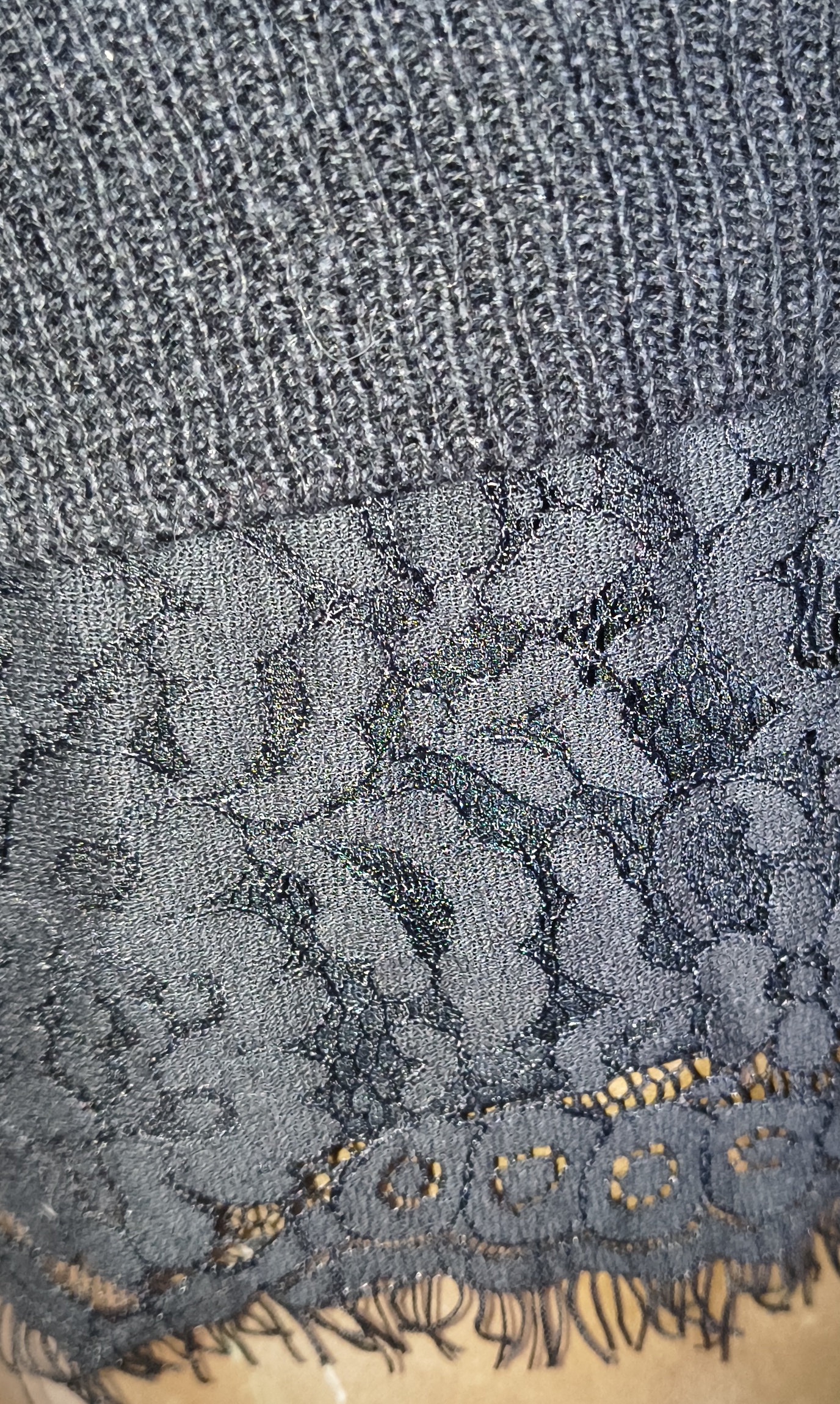 Vestido Suéter Detalle de Encaje (S) NUEVO 5