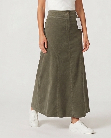 Maxi Falda de Cotele JONES NEW YORK SPORT (S) NUEVO CON ETIQUETAS 1