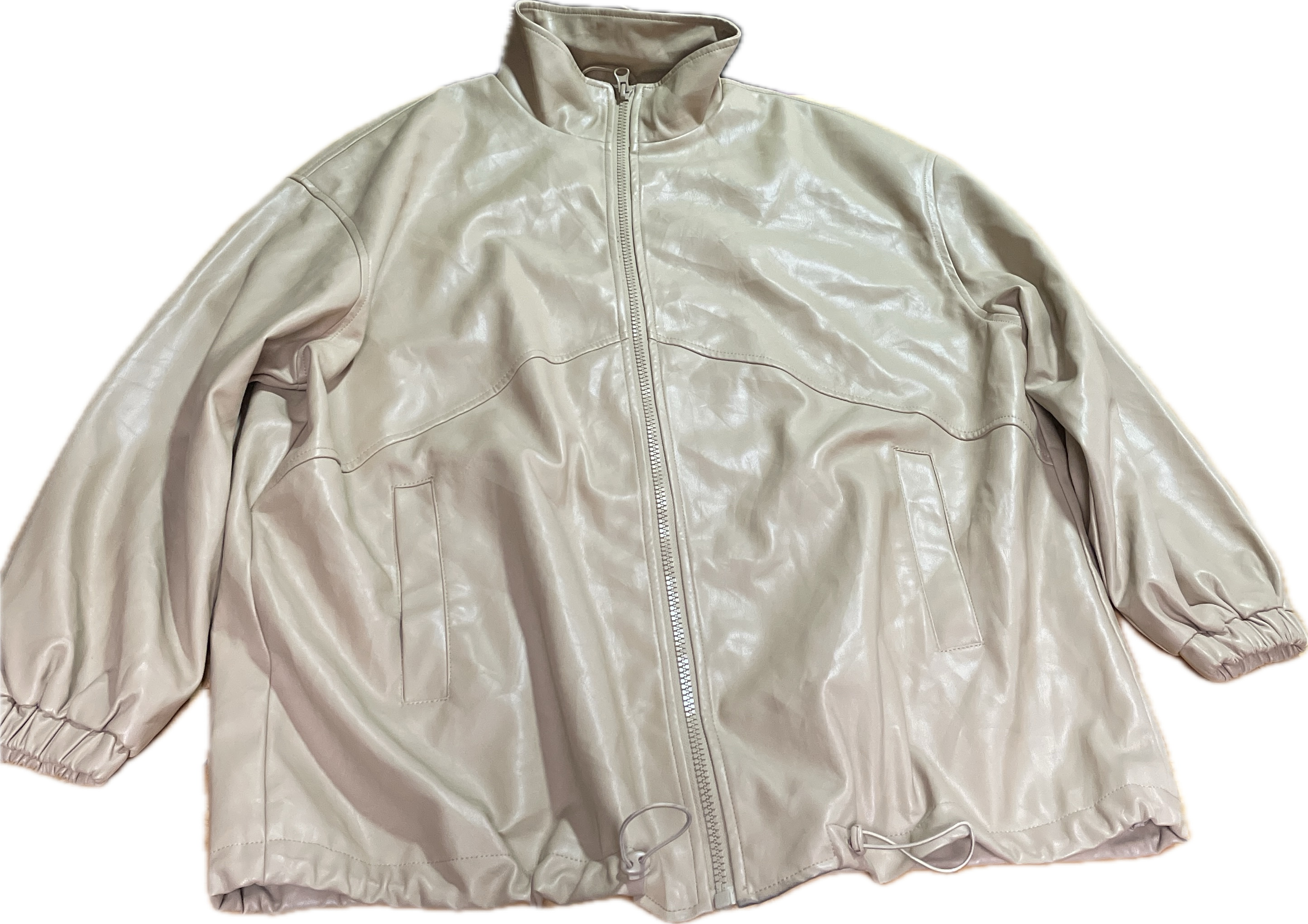 Chaqueta Bomber Ecocuero Bubble Hem ASOS DESIGN CURVE (XXL) SHOWROOM 4