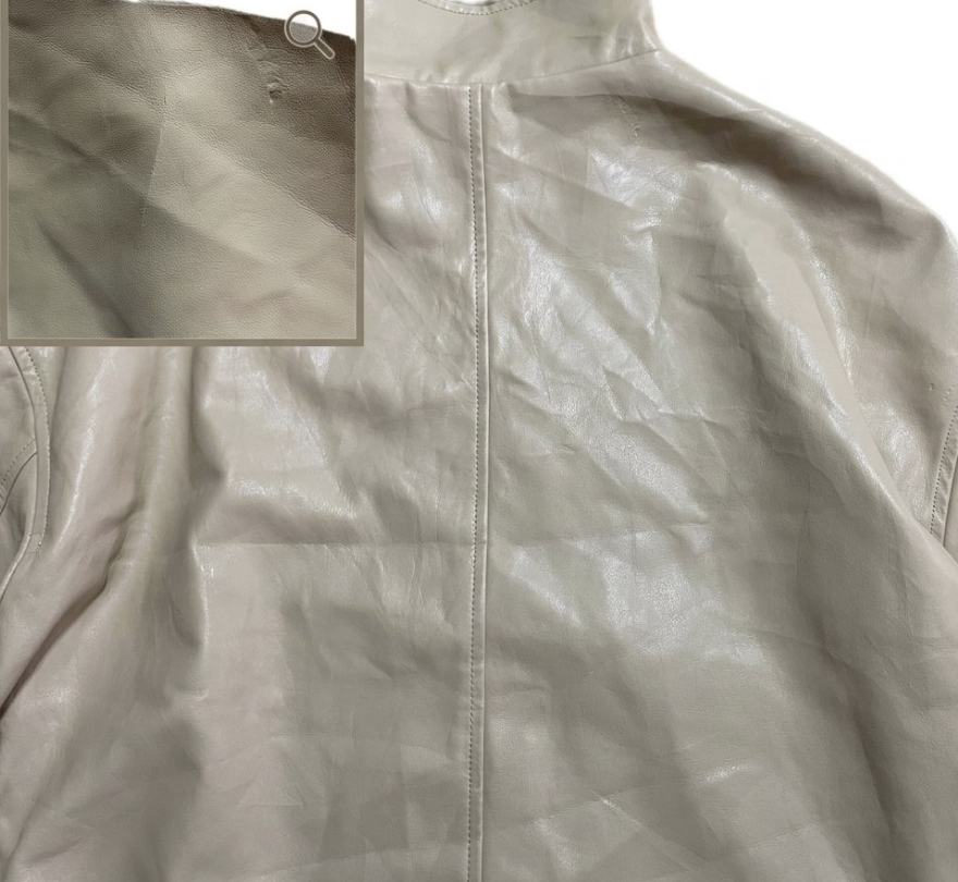 Chaqueta Bomber Ecocuero Bubble Hem ASOS DESIGN CURVE (XXL) SHOWROOM 2