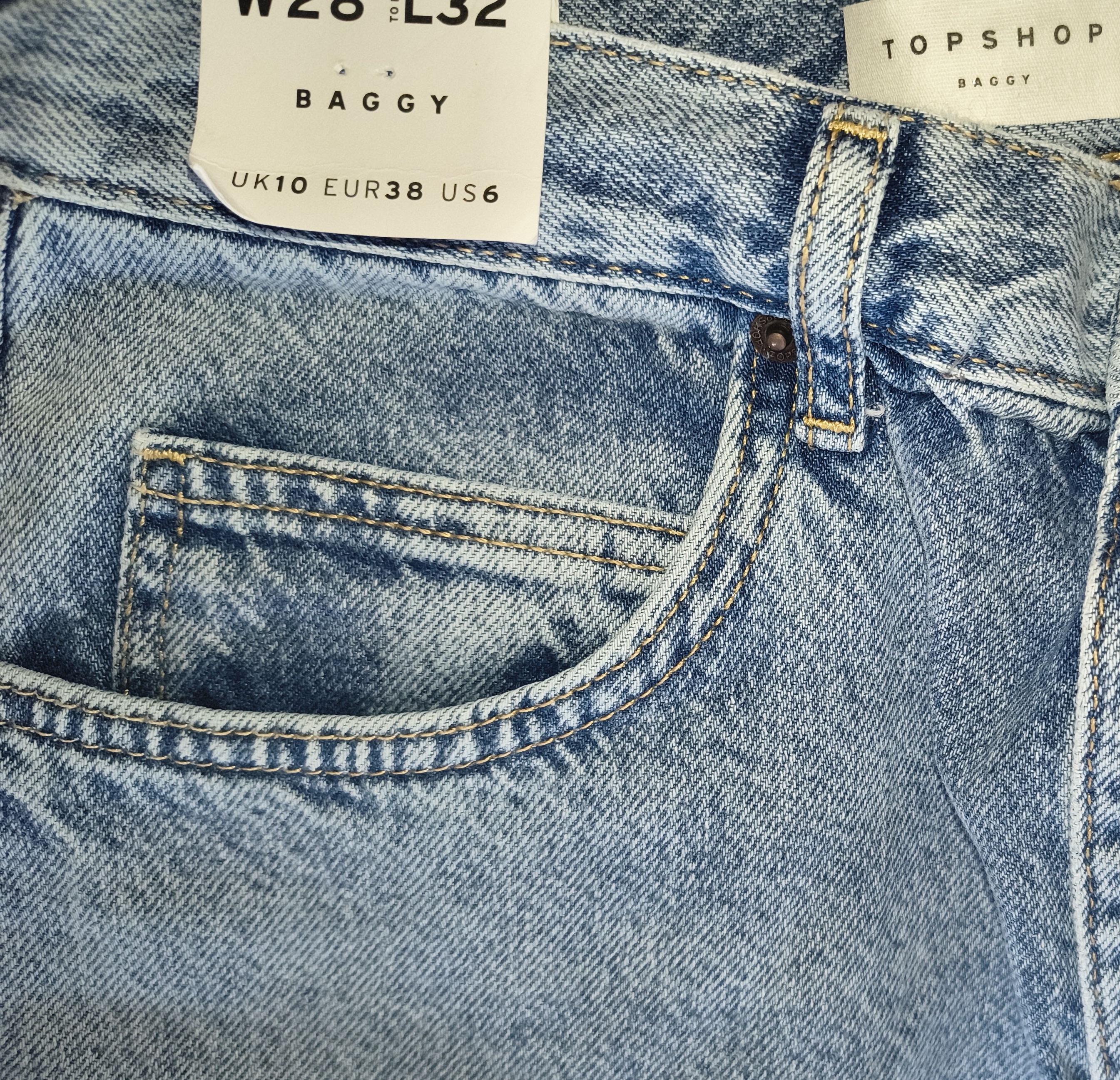 Baggy Jeans TOPSHOP W28 L32 (38) NUEVO CON ETIQUETA 3