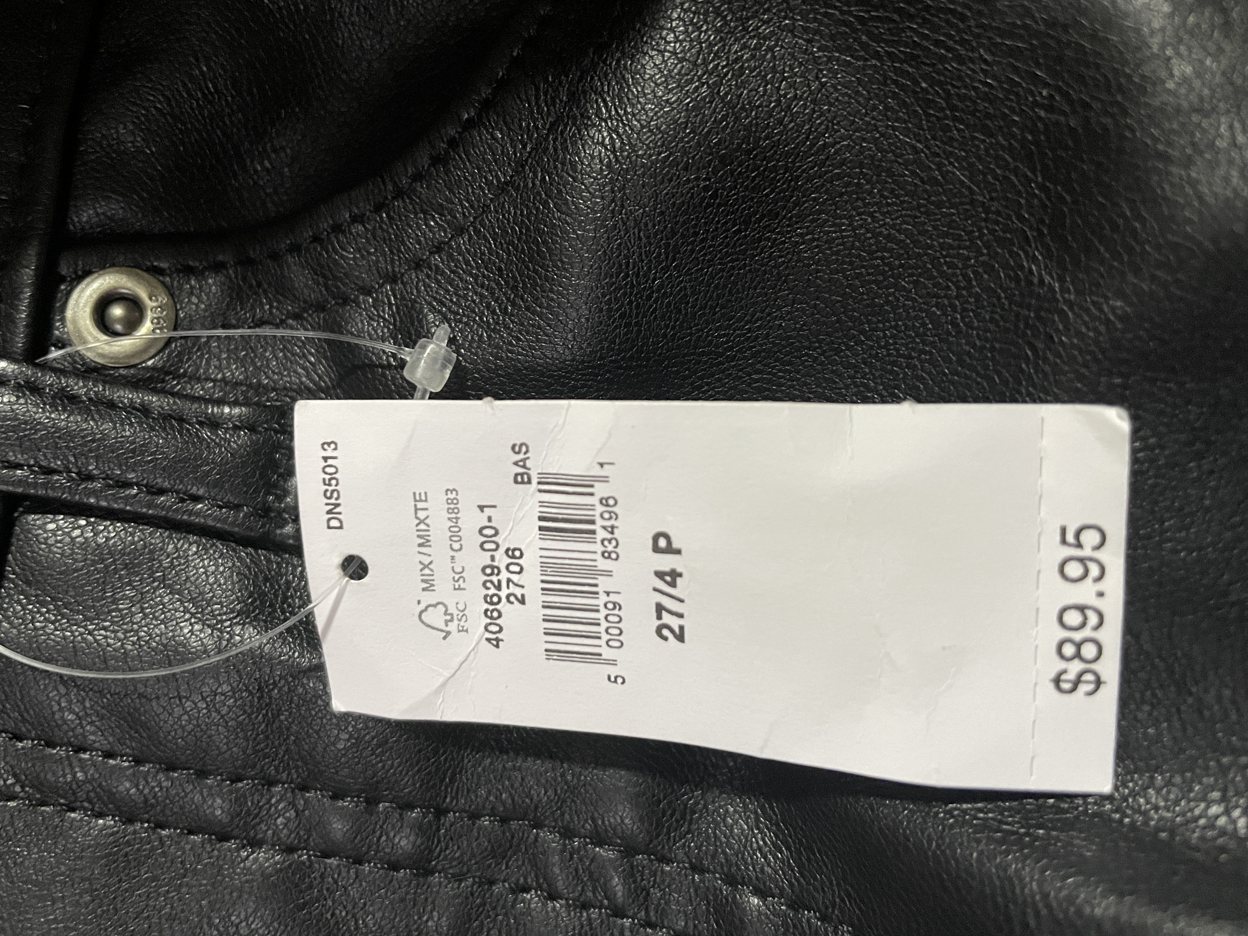 Pantalón Cuero Vegano High-Rise GAP (S) NUEVO CON ETIQUETAS 2