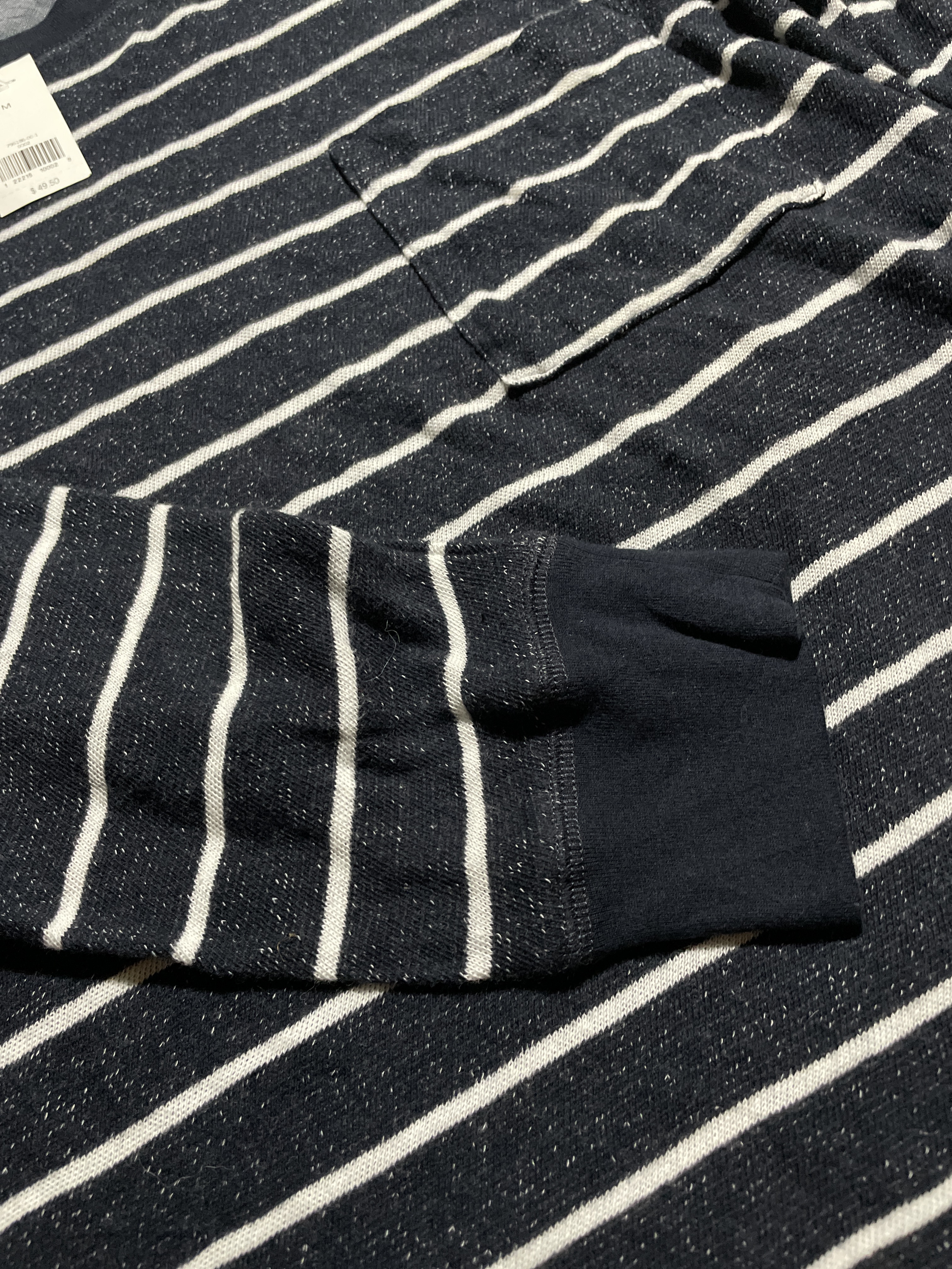 Polera Manga Larga Breton Stripe Textura BANANA REPUBLIC (M-L) NUEVO CON ETIQUETAS 4