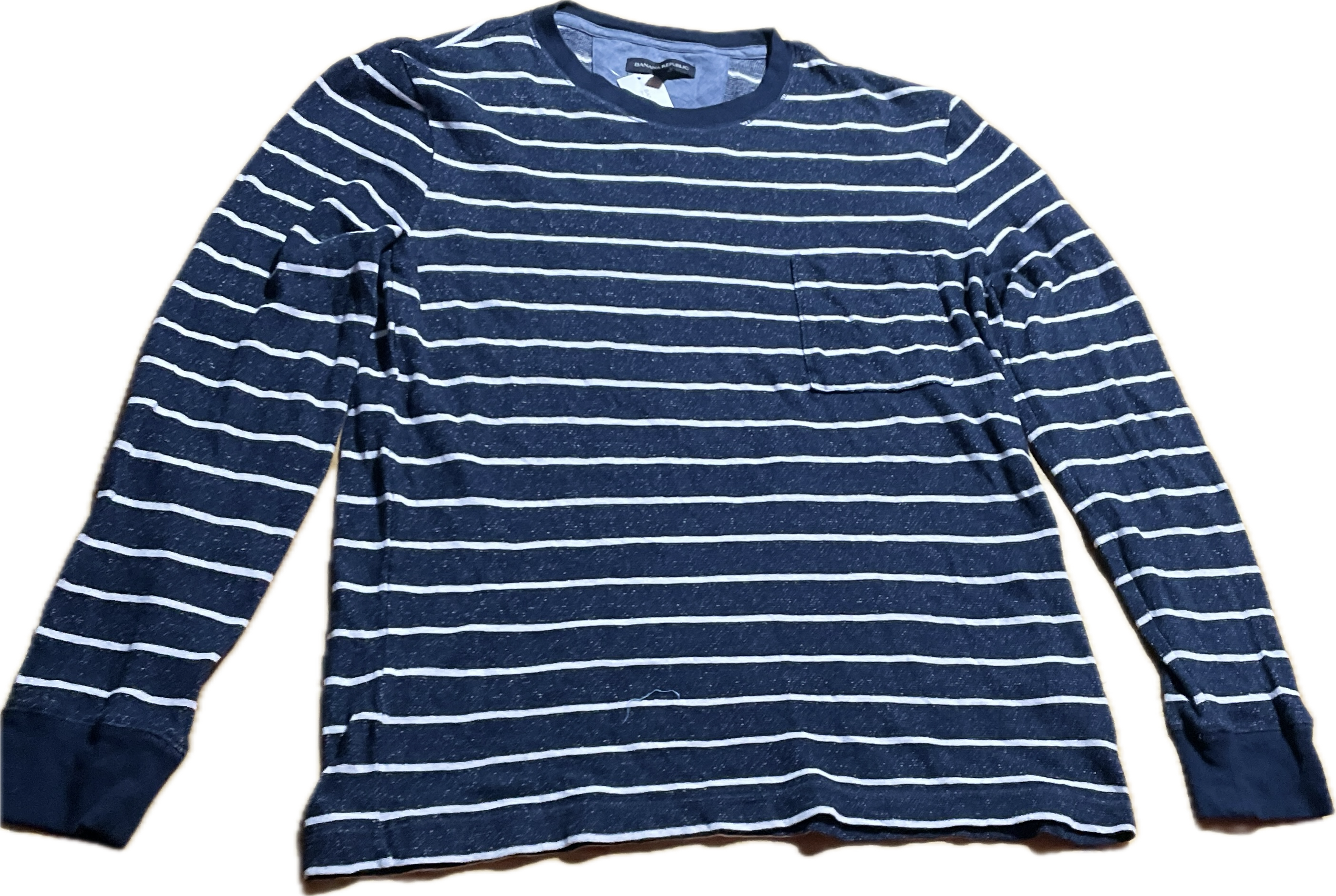 Polera Manga Larga Breton Stripe Textura BANANA REPUBLIC (M-L) NUEVO CON ETIQUETAS 6