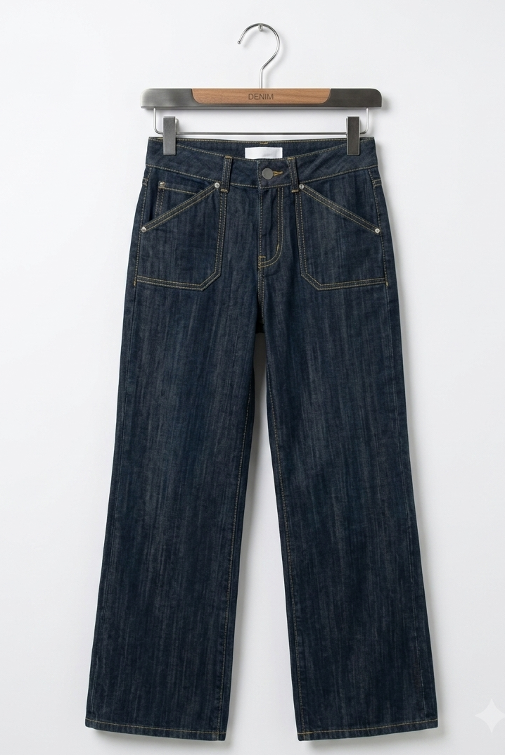 Jeans Wide Leg Tex (S) NUEVO CON ETIQUETA 3