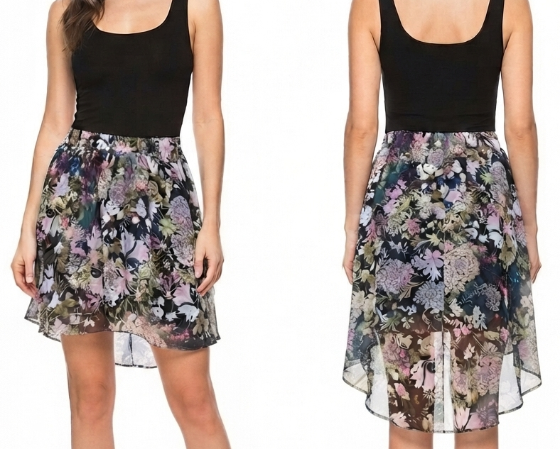 Falda Asimetrica ZARA WOMAN (M) NUEVO CON ETIQUETAS 1