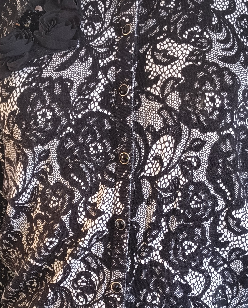 Cardigan con Roseton WHITE HOUSE BLACK MARKET (S) SHOWROOM 3