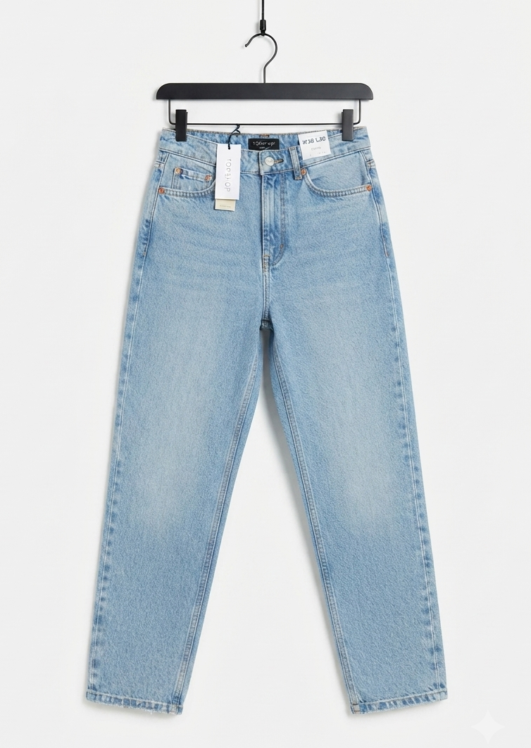 Mom Jeans TOPSHOP (M) NUEVO CON ETIQUETAS 3