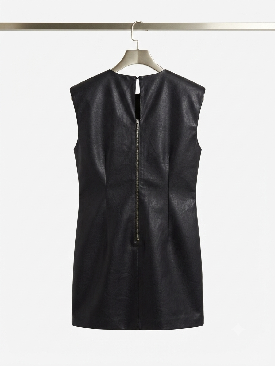 Vestido Efecto Cuero ZARA (M) SHOWROOM 3