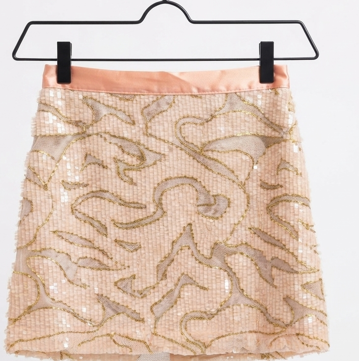 Minifalda Glam A-RAYAS (S) NUEVO CON ETIQUETAS  2