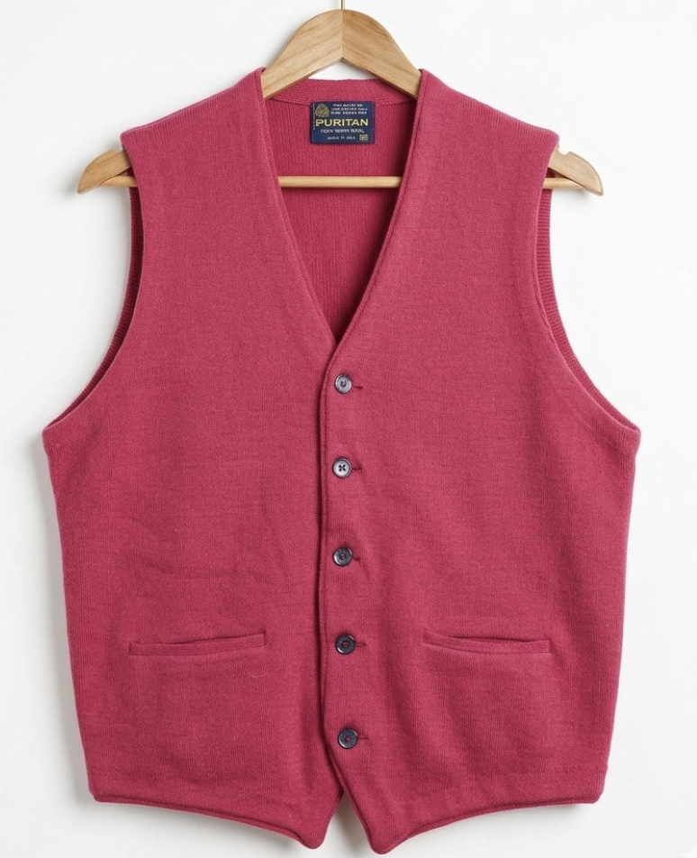 Chaleco/Gilet Clásico Unisex 100% Lana Virgen PURITAN (M) 1