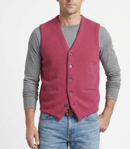 Chaleco/Gilet Clásico Unisex 100% Lana Virgen PURITAN (M) 3