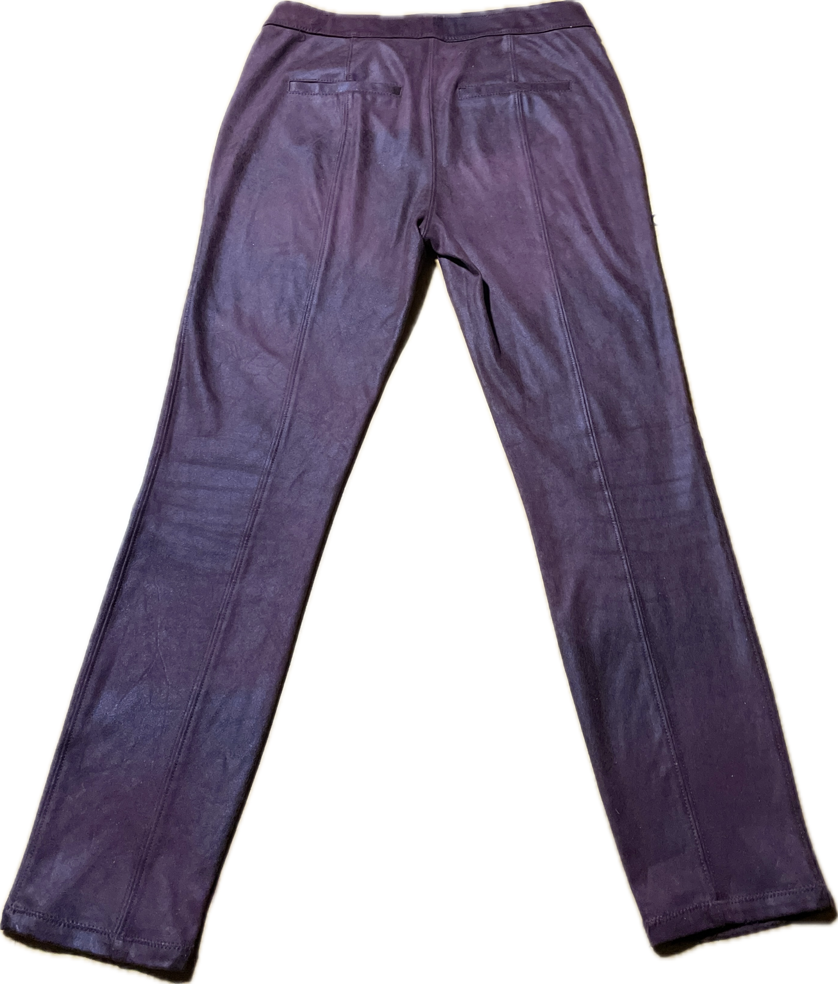 Leggings Cuero Vegano Gamuzado Burgundy FREE PEOPLE (M) SHOWROOM  3