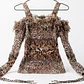 Top Chifón Animal Print Cold Shoulder crinkle VIOLET & CLAIRE (S- M-L) - thumbnail 2