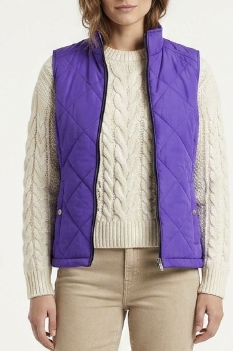 Chaleco Acolchado Broches Dorados RALPH LAUREN (M) NUEVO SIN ETIQUETAS 2