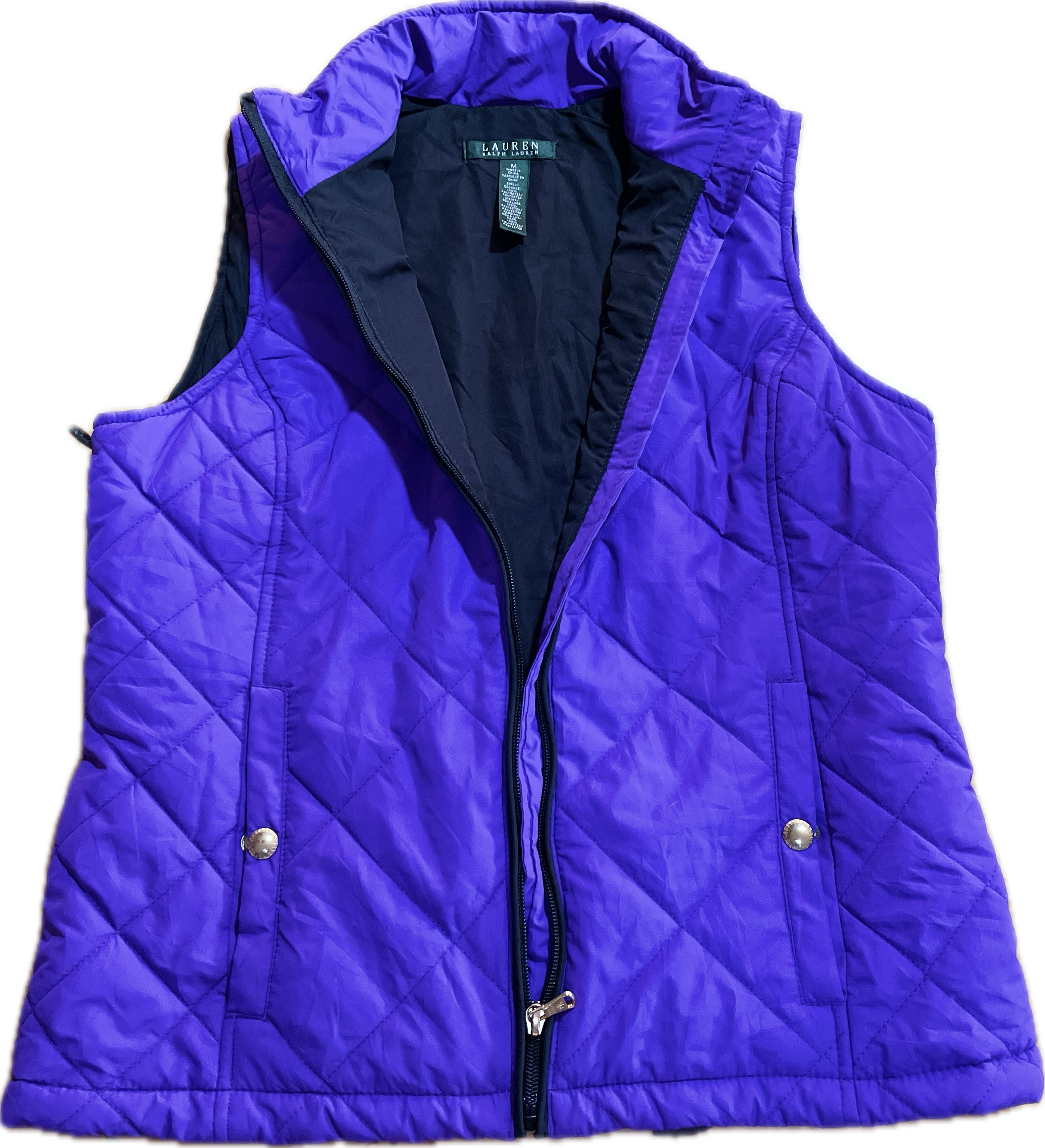 Chaleco Acolchado Broches Dorados RALPH LAUREN (M) NUEVO SIN ETIQUETAS 7