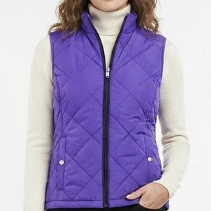 Chaleco Acolchado Broches Dorados RALPH LAUREN (M) NUEVO SIN ETIQUETAS